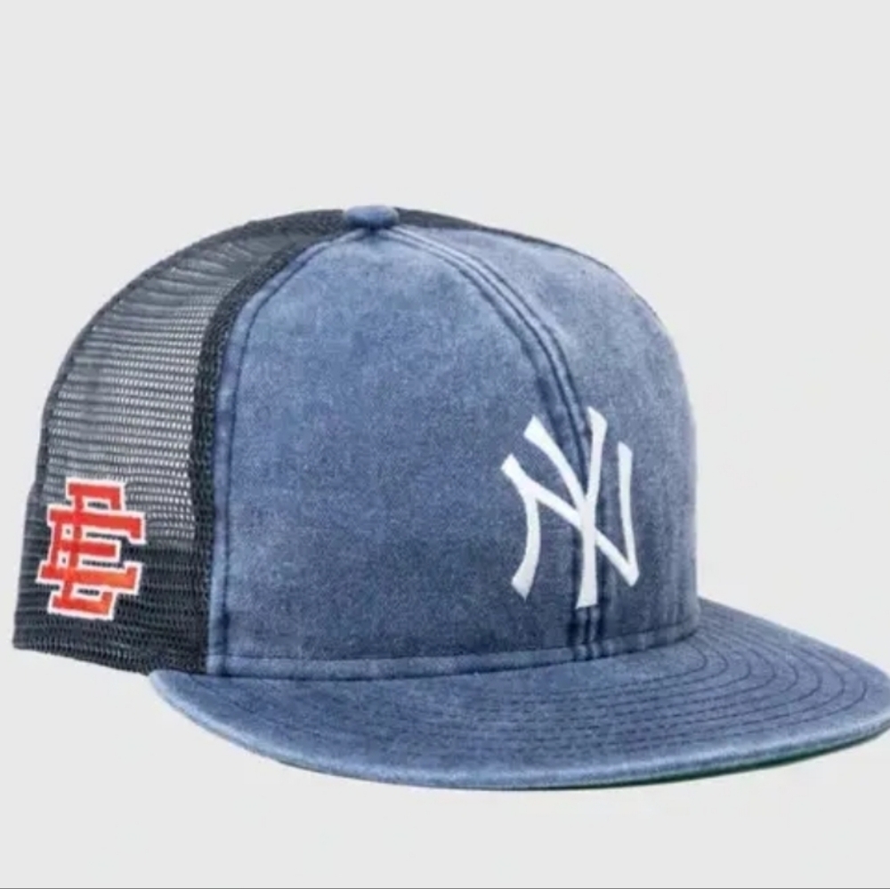 NWT Eric Emanuel X New Era Big League Trucker Hat New York Yankees  OS - Picture 2 of 10